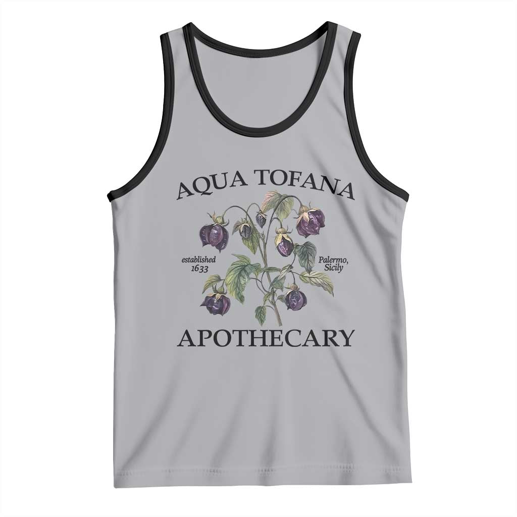 Funny Feminist Tank Top Aqua Tofana Apothecary Vintage Minimalism TS02 Athletic Heather Black Print Your Wear