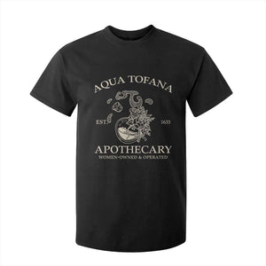 Funny Feminist T Shirt For Kid Aqua Tofana Apothecary Est 1633 Retro Vintage TS02 Black Print Your Wear