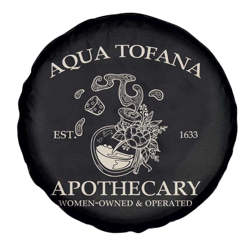 Funny Feminist Spare Tire Cover Aqua Tofana Apothecary Est 1633 Retro Vintage TS02 Print Your Wear