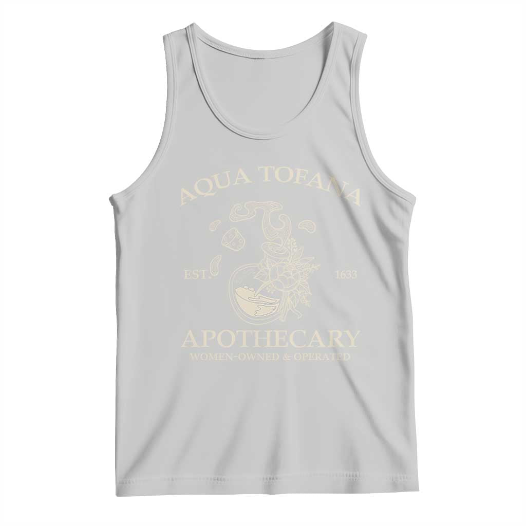 Funny Feminist Tank Top Aqua Tofana Apothecary Est 1633 Retro Vintage TS02 Ash Print Your Wear
