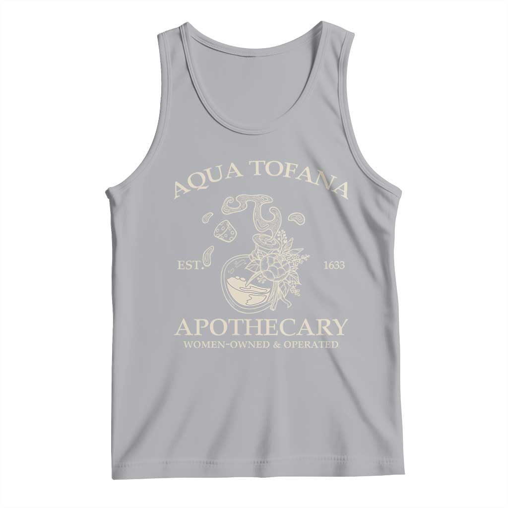 Funny Feminist Tank Top Aqua Tofana Apothecary Est 1633 Retro Vintage TS02 Athletic Heather Print Your Wear