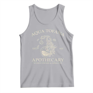Funny Feminist Tank Top Aqua Tofana Apothecary Est 1633 Retro Vintage TS02 Athletic Heather Print Your Wear