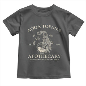 Funny Feminist Toddler T Shirt Aqua Tofana Apothecary Est 1633 Retro Vintage TS02 Dark Heather Print Your Wear