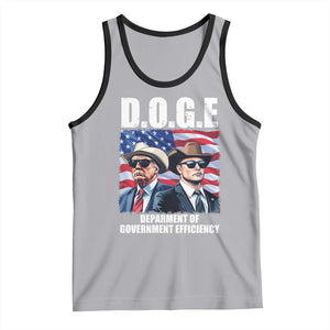 Trump Elon 2024 Tank Top D.O.G.E Department Of Government Efficiency TS02 Athletic Heather Black Print Your Wear