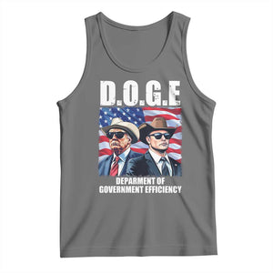 Trump Elon 2024 Tank Top D.O.G.E Department Of Government Efficiency TS02 Black Heather Print Your Wear