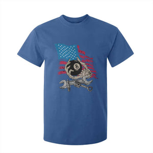 Mechanic Engineer T Shirt For Kid Mechanic Auto Car Repair American Flag Vintage Graphic TS02 Royal Blue Print Your Wear