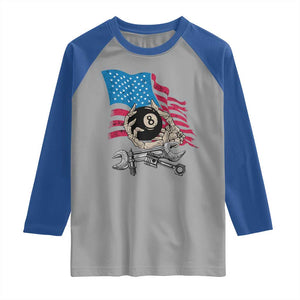 Mechanic Engineer Raglan Shirt Mechanic Auto Car Repair American Flag Vintage Graphic TS02 Sport Gray Royal Print Your Wear