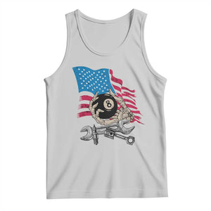 Mechanic Engineer Tank Top Mechanic Auto Car Repair American Flag Vintage Graphic TS02 Ash Print Your Wear