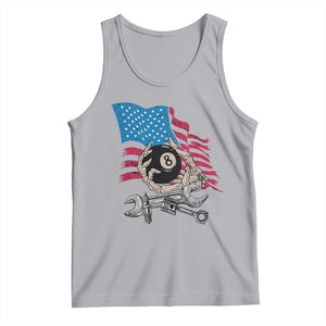 Mechanic Engineer Tank Top Mechanic Auto Car Repair American Flag Vintage Graphic TS02 Athletic Heather Print Your Wear