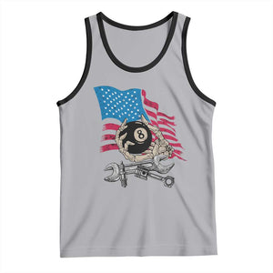 Mechanic Engineer Tank Top Mechanic Auto Car Repair American Flag Vintage Graphic TS02 Athletic Heather Black Print Your Wear