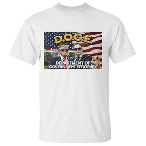 Trump Elon 2024 T Shirt D.O.G.E DOGE Department Of Government Efficiency TS02 White Print Your Wear