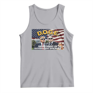 Trump Elon 2024 Tank Top D.O.G.E DOGE Department Of Government Efficiency TS02 Athletic Heather Print Your Wear