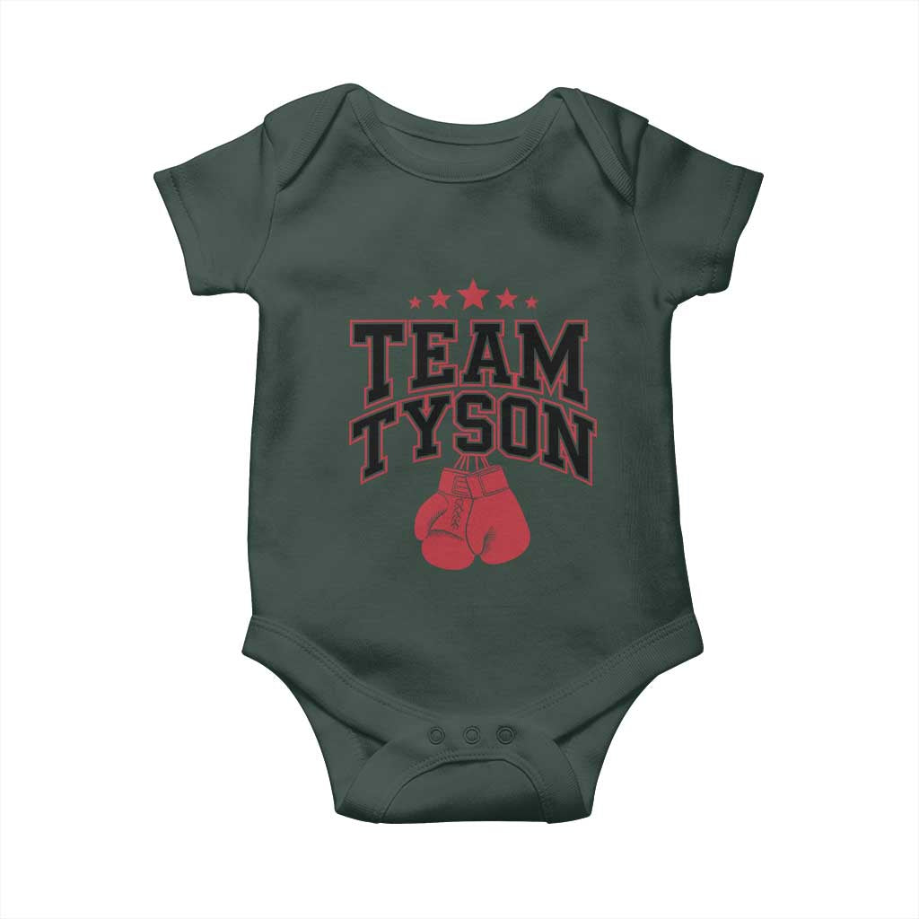 Team Tyson Baby Onesie Family Personalized Name Retro Red TS02 Print Your Wear