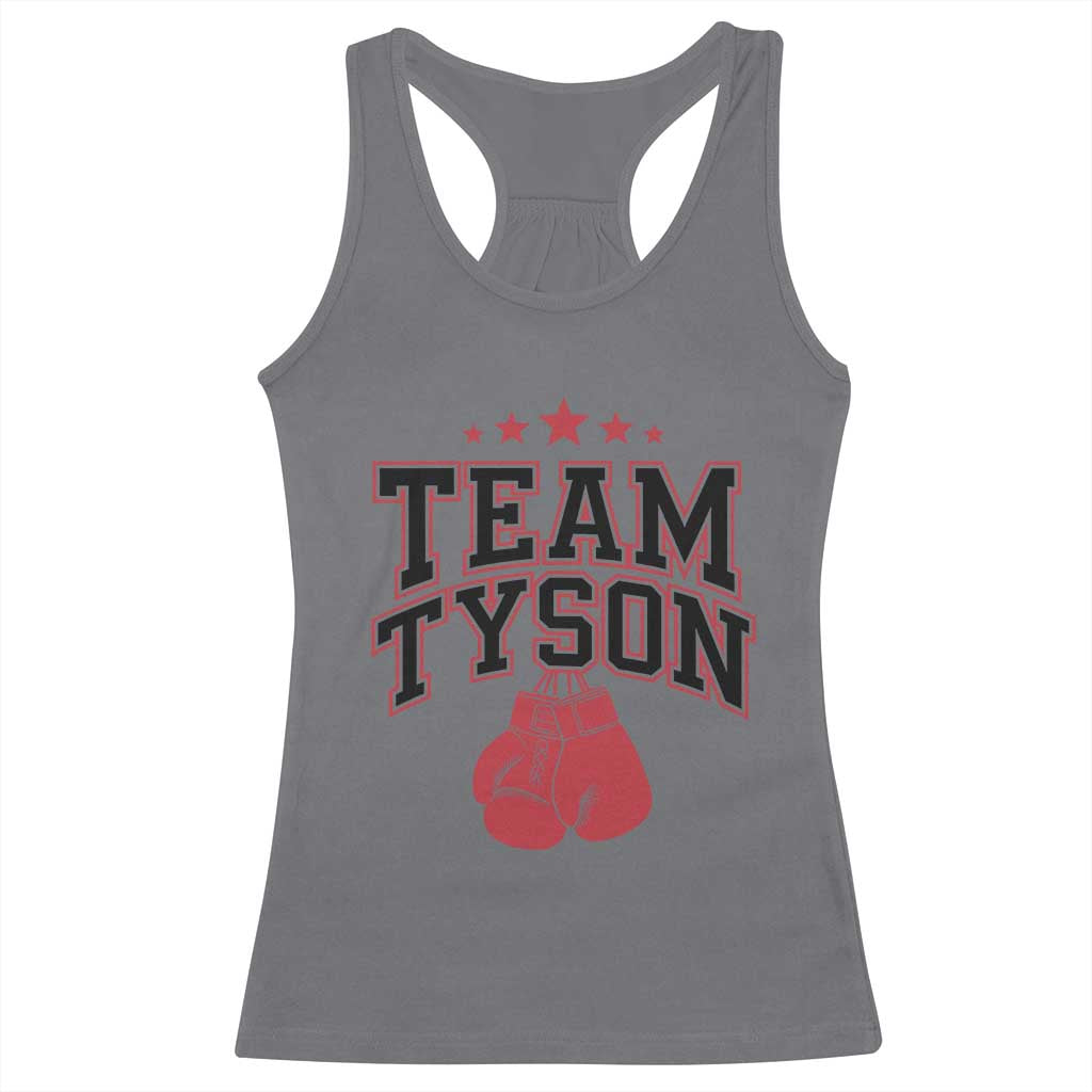 Team Tyson Racerback Tank Top Family Personalized Name Retro Red TS02 Charcoal Print Your Wear