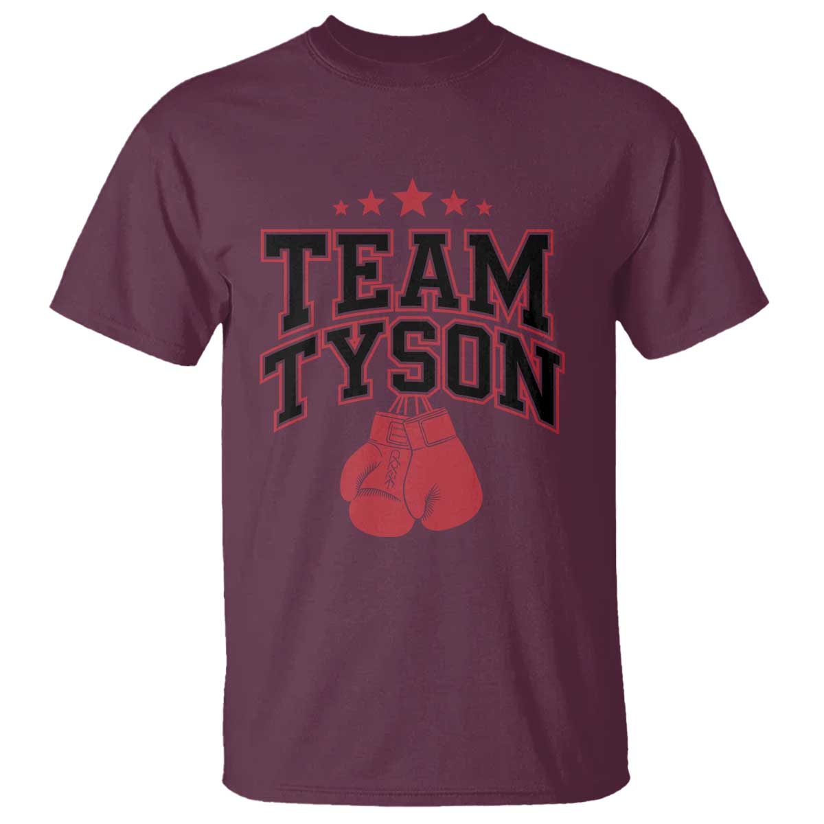 Team Tyson T Shirt Family Personalized Name Retro Red TS02 Maroon Print Your Wear
