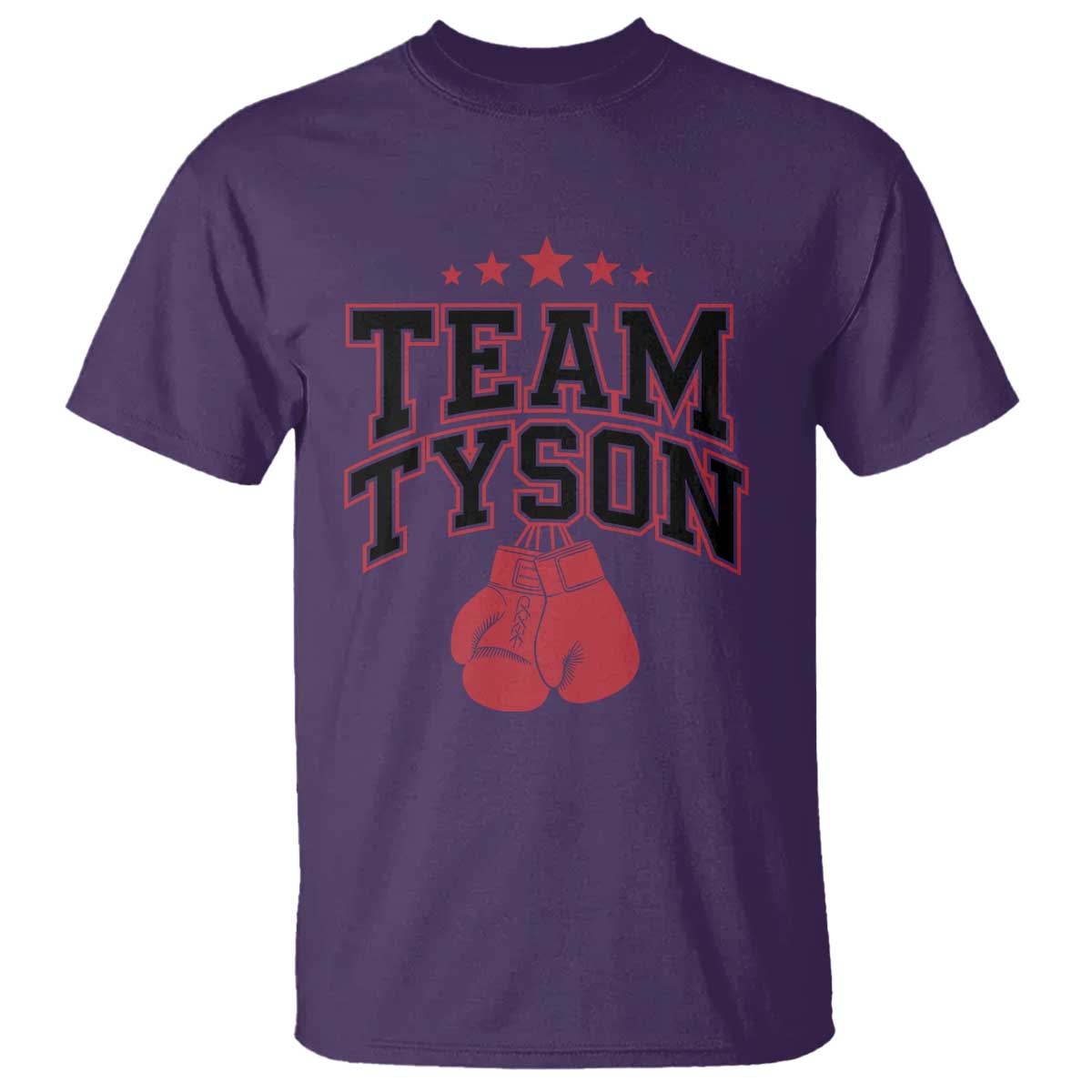 Team Tyson T Shirt Family Personalized Name Retro Red TS02 Purple Print Your Wear