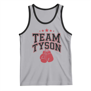 Team Tyson Tank Top Family Personalized Name Retro Red TS02 Athletic Heather Black Print Your Wear
