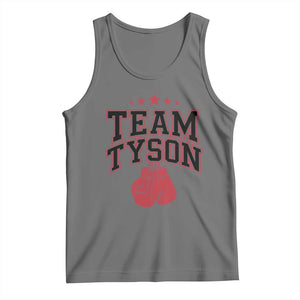 Team Tyson Tank Top Family Personalized Name Retro Red TS02 Black Heather Print Your Wear