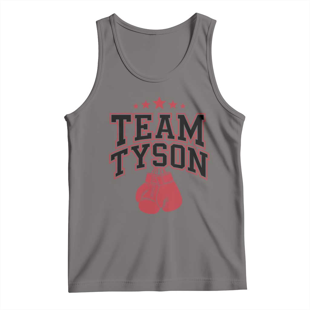 Team Tyson Tank Top Family Personalized Name Retro Red TS02 Deep Heather Print Your Wear