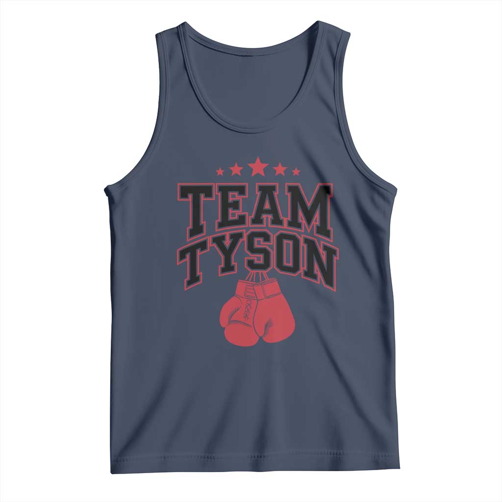 Team Tyson Tank Top Family Personalized Name Retro Red TS02 Navy Print Your Wear