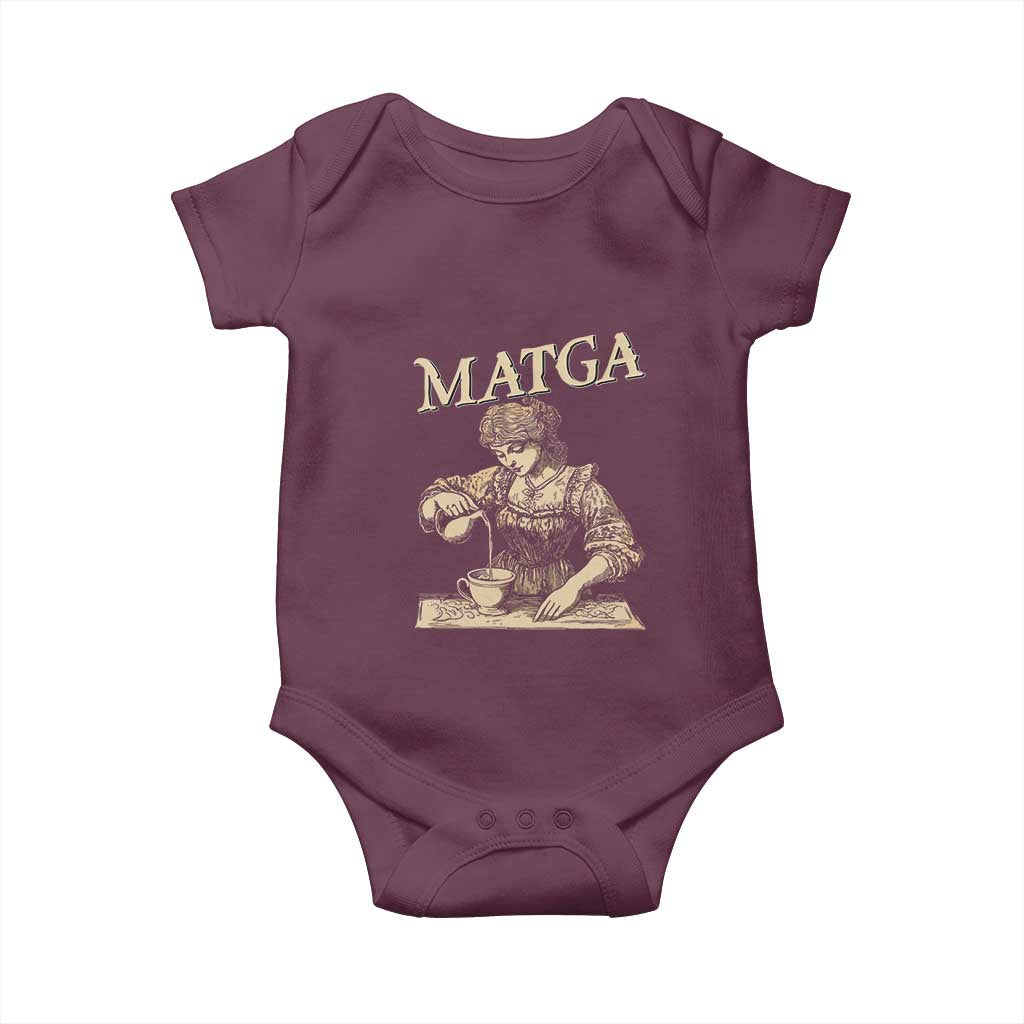 MATGA Make Aqua Tofana Great Again Baby Onesie Funny Feminist Retro Vintage TS02 Maroon Print Your Wear