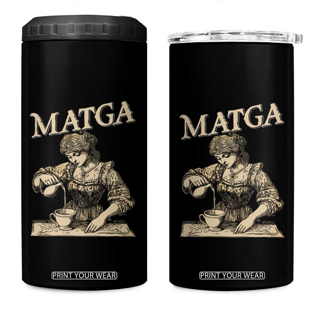 MATGA Make Aqua Tofana Great Again 4 in 1 Can Cooler Tumbler Funny Feminist Retro Vintage TS02 One Size: 16 oz Black Print Your Wear