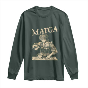 MATGA Make Aqua Tofana Great Again Long Sleeve Shirt Funny Feminist Retro Vintage TS02 Dark Forest Green Print Your Wear
