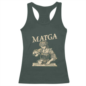 MATGA Make Aqua Tofana Great Again Racerback Tank Top Funny Feminist Retro Vintage TS02 Dark Forest Green Print Your Wear