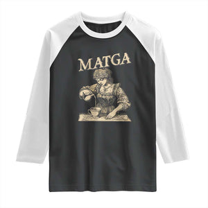 MATGA Make Aqua Tofana Great Again Raglan Shirt Funny Feminist Retro Vintage TS02 Black White Print Your Wear