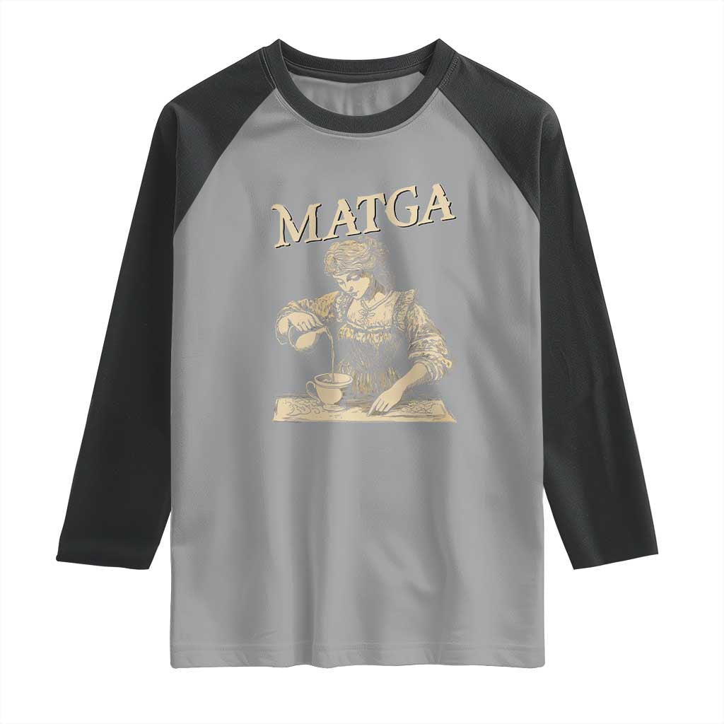 MATGA Make Aqua Tofana Great Again Raglan Shirt Funny Feminist Retro Vintage TS02 Sport Gray Black Print Your Wear