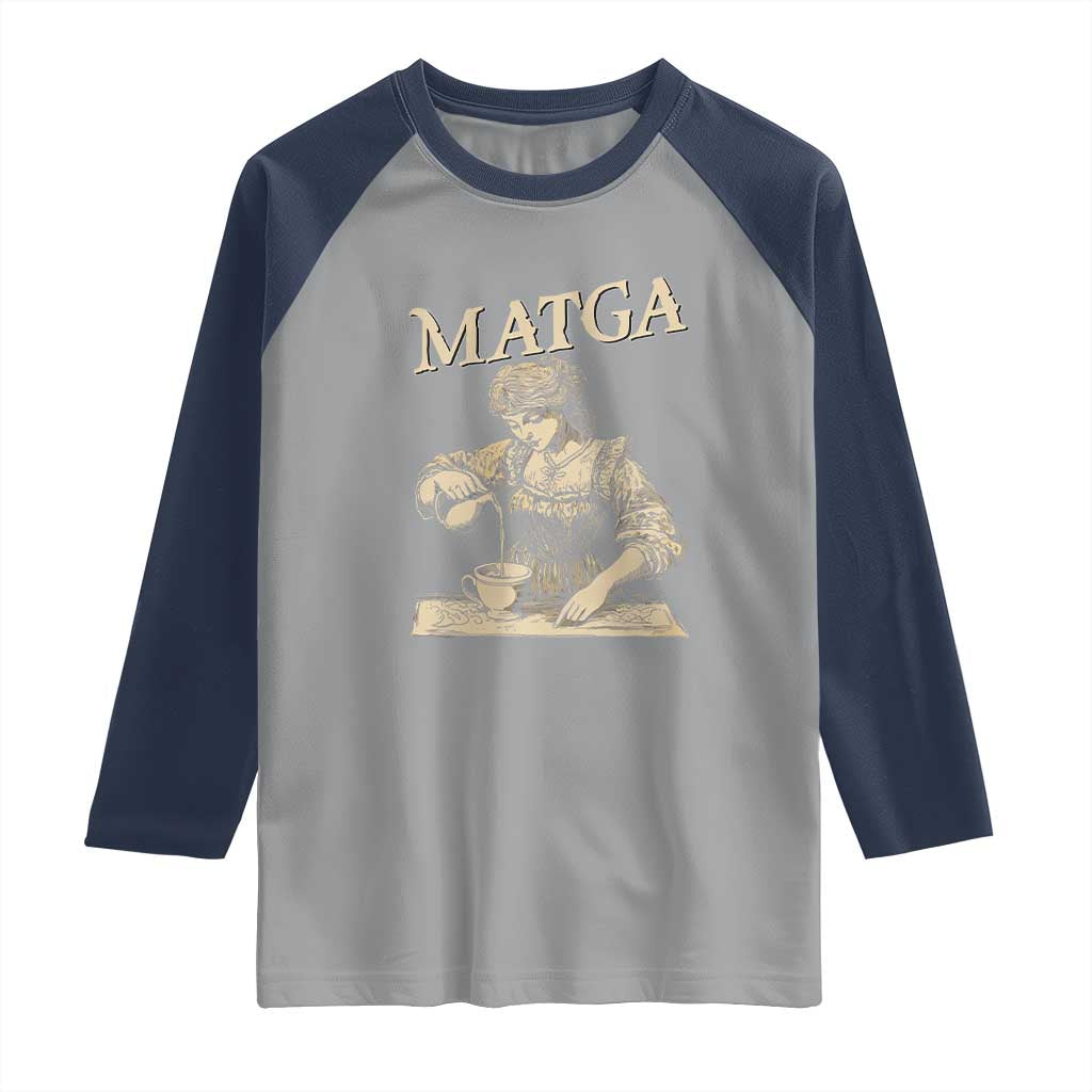 MATGA Make Aqua Tofana Great Again Raglan Shirt Funny Feminist Retro Vintage TS02 Sport Gray Navy Print Your Wear