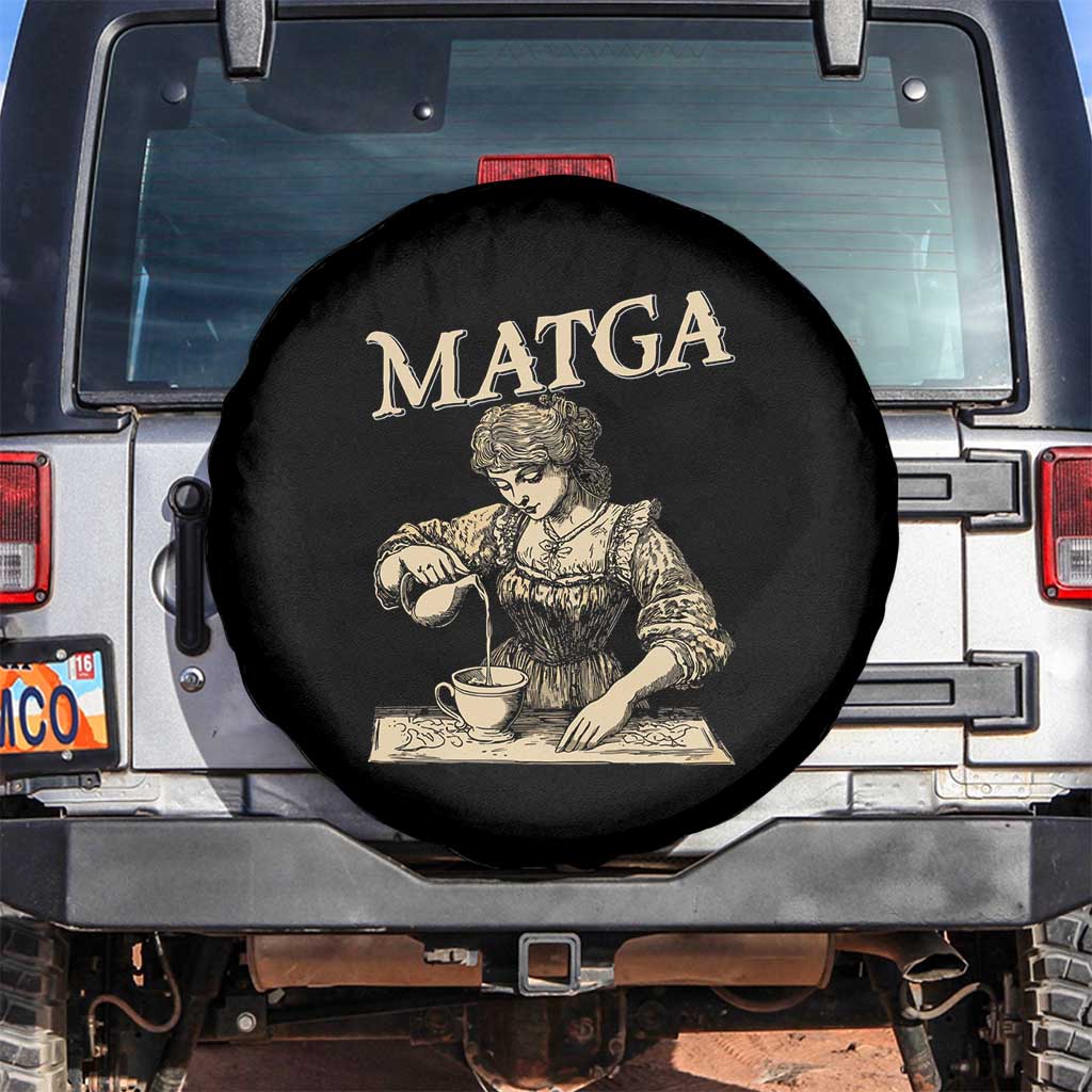 MATGA Make Aqua Tofana Great Again Spare Tire Cover Funny Feminist Retro Vintage TS02 No hole Black Print Your Wear