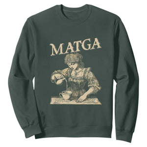 MATGA Make Aqua Tofana Great Again Sweatshirt Funny Feminist Retro Vintage TS02 Dark Forest Green Print Your Wear