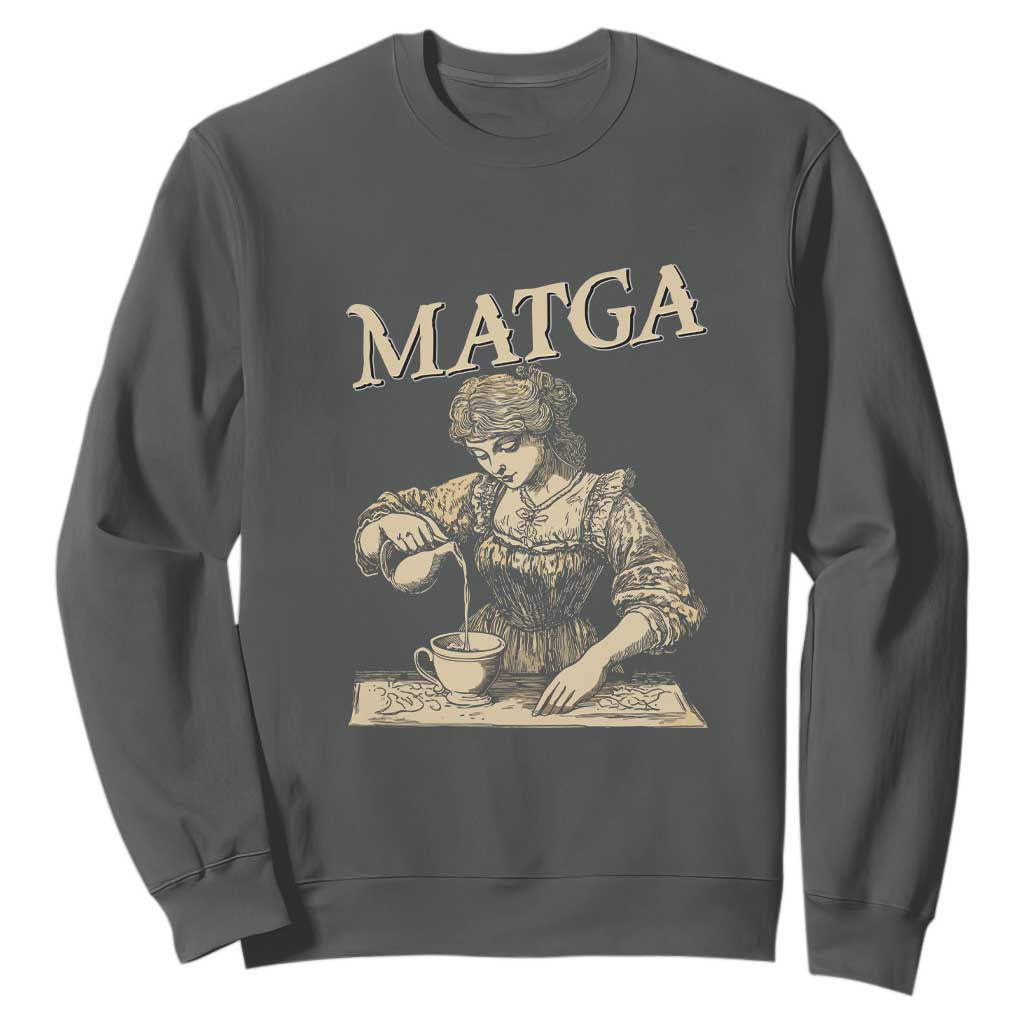 MATGA Make Aqua Tofana Great Again Sweatshirt Funny Feminist Retro Vintage TS02 Dark Heather Print Your Wear