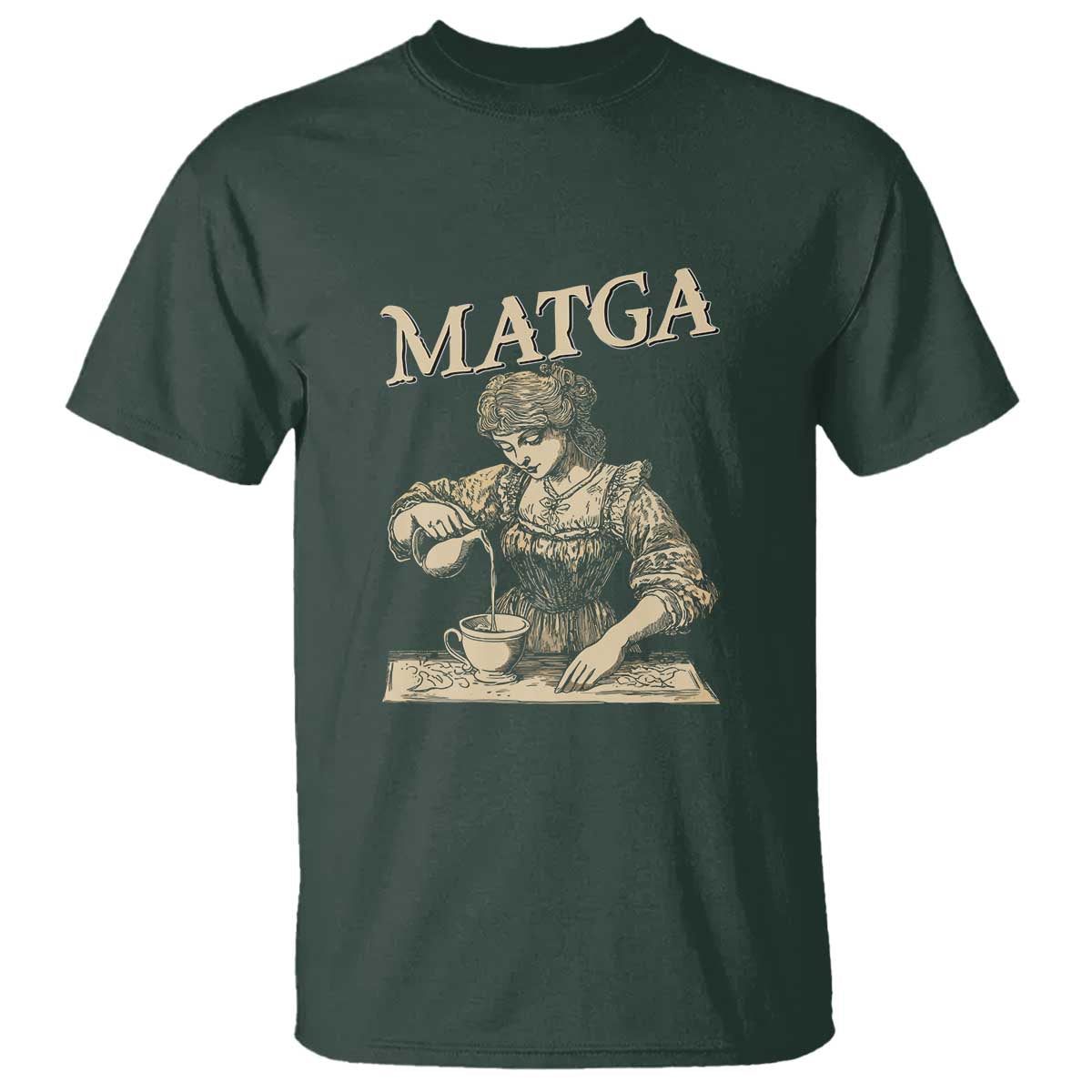 MATGA Make Aqua Tofana Great Again T Shirt Funny Feminist Retro Vintage TS02 Dark Forest Green Print Your Wear