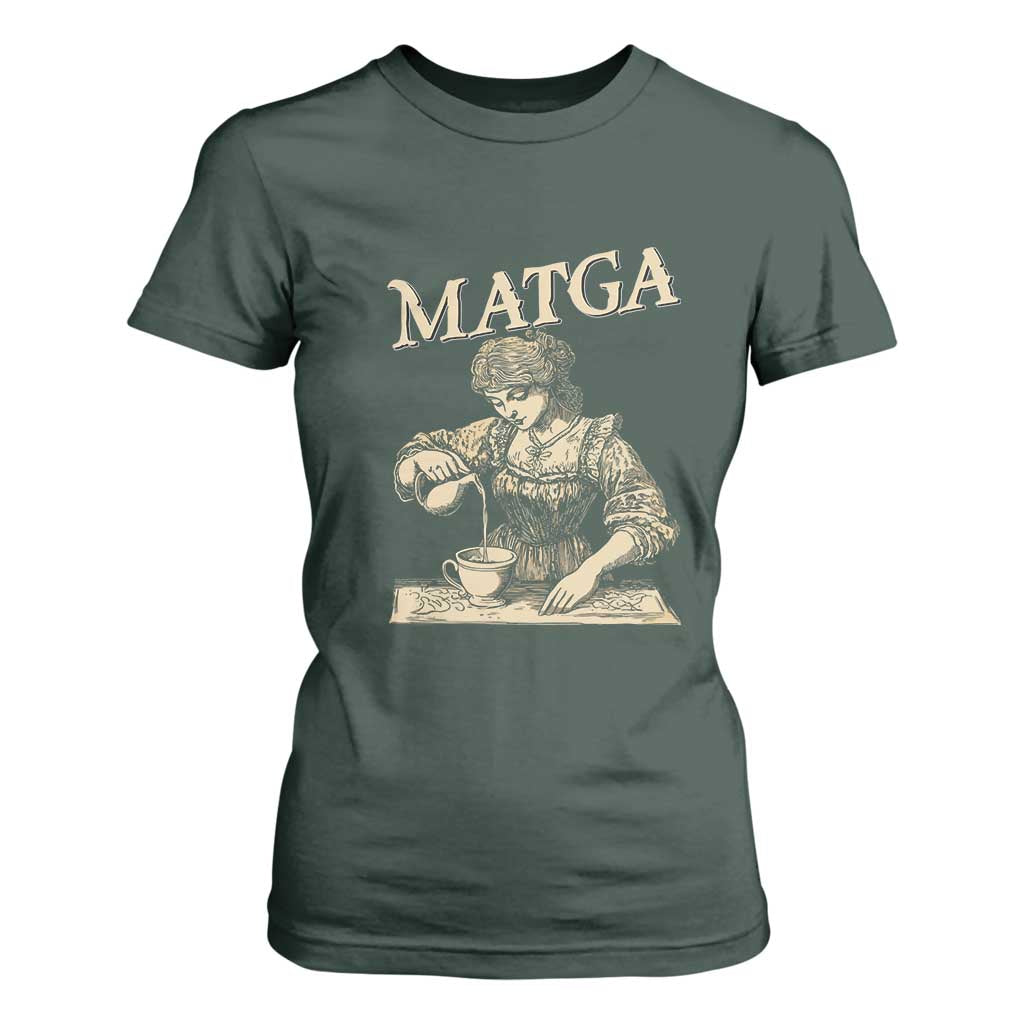 MATGA Make Aqua Tofana Great Again T Shirt For Women Funny Feminist Retro Vintage TS02 Dark Forest Green Print Your Wear