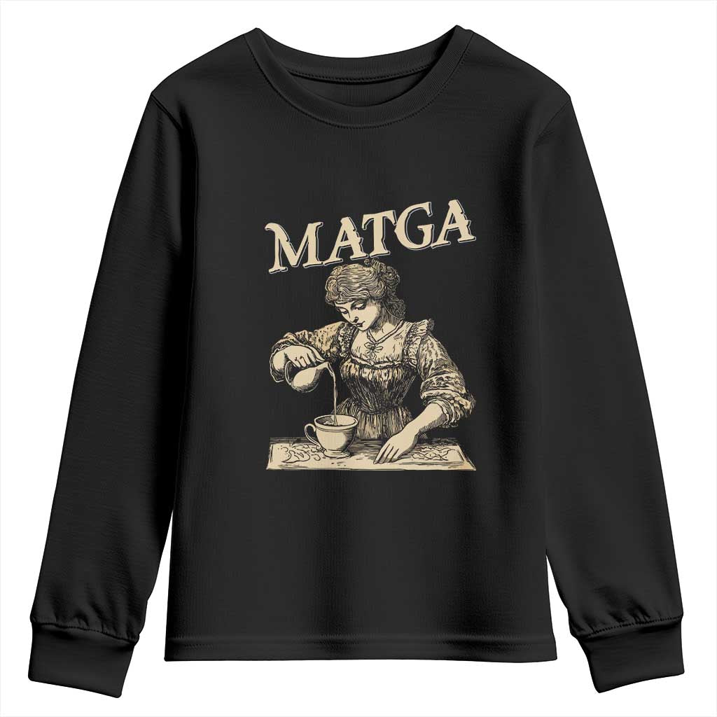 MATGA Make Aqua Tofana Great Again Youth Sweatshirt Funny Feminist Retro Vintage TS02 Black Print Your Wear
