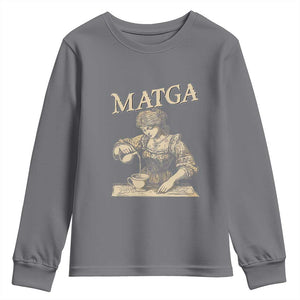 MATGA Make Aqua Tofana Great Again Youth Sweatshirt Funny Feminist Retro Vintage TS02 Charcoal Print Your Wear