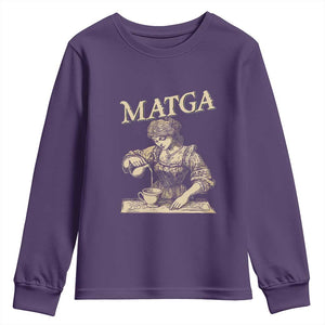 MATGA Make Aqua Tofana Great Again Youth Sweatshirt Funny Feminist Retro Vintage TS02 Purple Print Your Wear