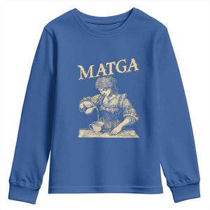 MATGA Make Aqua Tofana Great Again Youth Sweatshirt Funny Feminist Retro Vintage TS02 Royal Blue Print Your Wear
