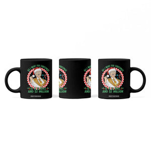 Funny Christmas Wish Billy Meme Coffee Mug A 8 Ball and 2 Million Dollars Baby Uncle Santa Hat TS02 Print Your Wear