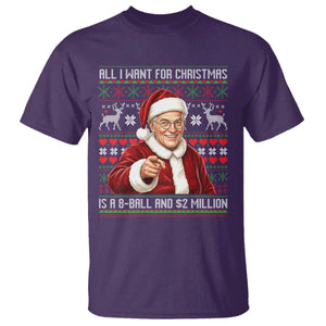 Funny Christmas Wish Billy Meme T Shirt A 8 Ball and 2 Million Dollars Baby Uncle Cosplay Santa TS02 Purple Print Your Wear