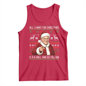 Funny Christmas Wish Billy Meme Tank Top A 8 Ball and 2 Million Dollars Baby Uncle Cosplay Santa TS02 Red Print Your Wear