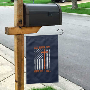 Good Better Best American Flag Garden Flag Inspirational Motivational Christian Faith Cross TS02 Print Your Wear