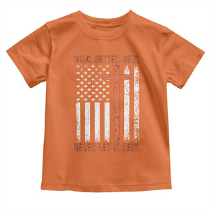 Good Better Best American Flag Toddler T Shirt Inspirational Motivational Christian Faith Cross TS02 Orange Print Your Wear