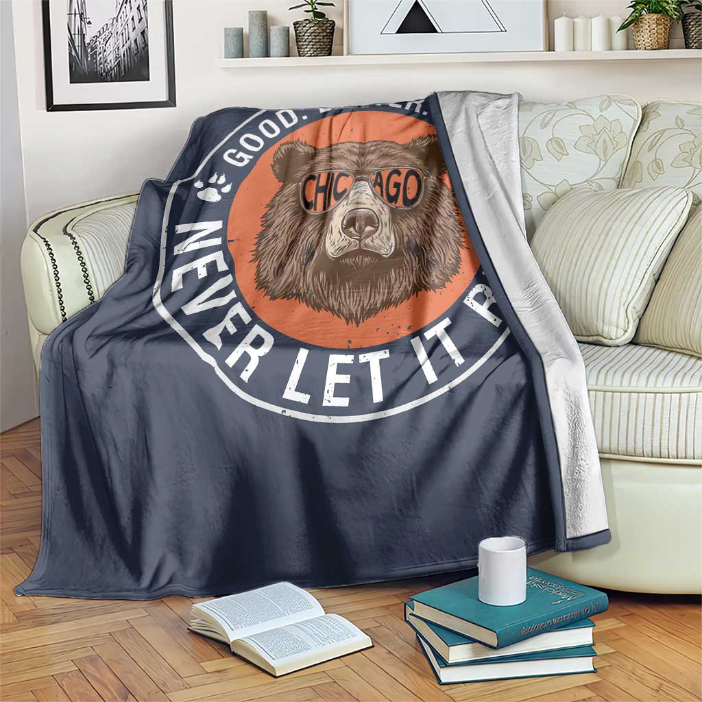 Good Better Best Retro Badge Throw Blanket Motivational CFB Never Let It Rest TS02 Print Your Wear