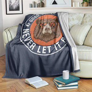 Good Better Best Retro Badge Throw Blanket Motivational CFB Never Let It Rest TS02 Print Your Wear