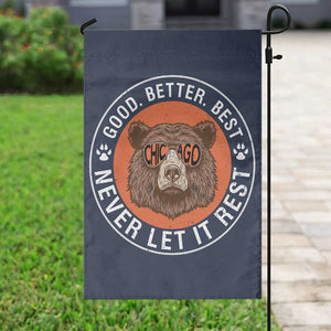 Good Better Best Retro Badge Garden Flag Motivational CFB Never Let It Rest TS02 Print Your Wear