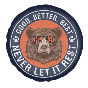 Good Better Best Retro Badge Spare Tire Cover Motivational CFB Never Let It Rest TS02 Print Your Wear