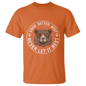 Good Better Best Retro Badge T Shirt Motivational CFB Never Let It Rest TS02 Orange Print Your Wear
